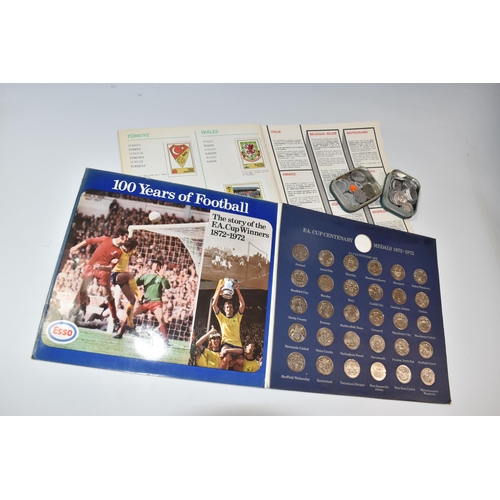 778 - A PANINI 1976-1977 EURO FOOTBALL ALBUM AND FA CUP CENTENARY COMMEMORATIVE MEDALS, comprising a compl... 