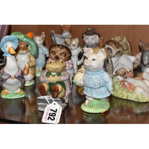 792 - A COLLECTION OF ROYAL ALBERT AND BESWICK 'BEATRIX POTTER' CHARACTERS, six Beswick figures comprising... 