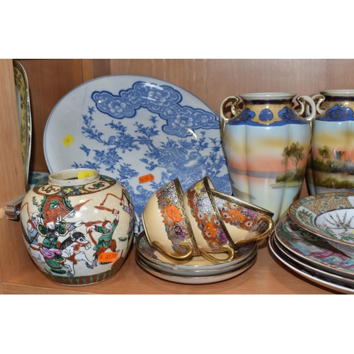 826 - A GROUP OF CHINESE AND JAPANESE CERAMICS to include a group of late nineteenth/early twentieth centu... 