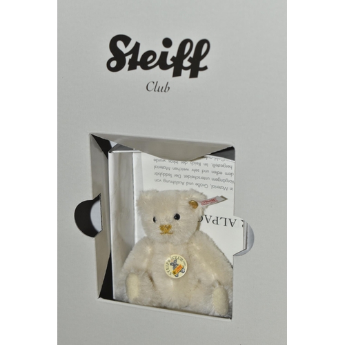 838 - A COLLECTION OF EIGHT STEIFF COLLECTORS CLUB BEARS comprising a 1999 honey bear with a magazine incl... 