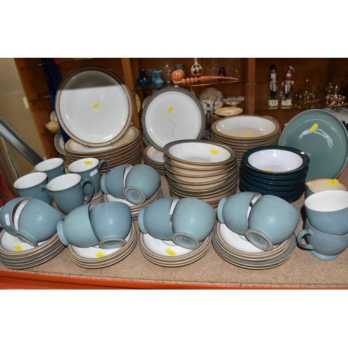 846 - A QUANTITY OF MOSTLY DENBY 'LUXOR' DINNERWARE comprising ten dinner plates, six tea plates, seven si... 