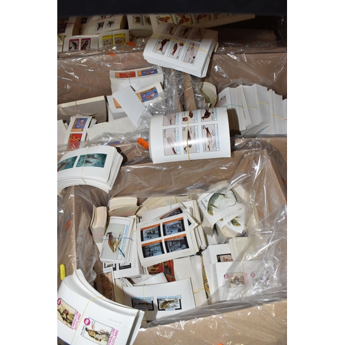 853 - SIX BOXES OF 'CINDERELLA/LOCAL' STAMPS AND A BOX OF INTERNATIONAL USED STAMPS to include thousands o... 