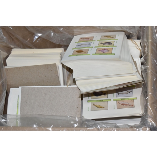 867 - SIX BOXES OF 'CINDERELLA/LOCAL' STAMPS to include thousands of Sweden, Staffa Scotland, Eynhallow, D... 