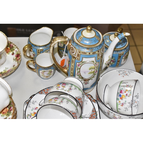 905 - A GROUP OF TEA WARES, comprising twenty-four pieces of Royal Albert Old Country Roses: a sandwich pl... 