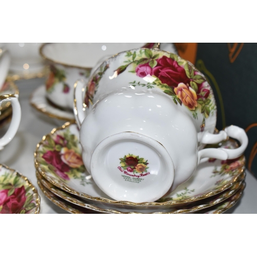 905 - A GROUP OF TEA WARES, comprising twenty-four pieces of Royal Albert Old Country Roses: a sandwich pl... 