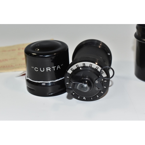 812 - A CASED CURTA TYPE 1 CALCULATOR, by Contina AG Mauren, Serial No.4436, dates to c.1950 , complete wi... 