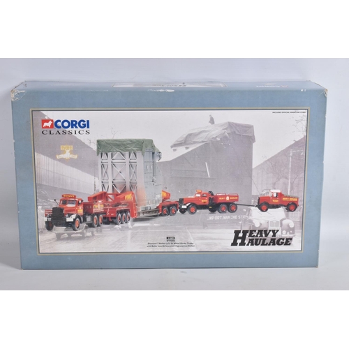 1 - THREE BOXED CORGI CLASSICS HEAVY HAULAGE DIECAST LIMITED EDITION MODELS, to include a Diamond T Ball... 