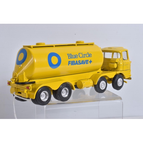 10 - A BOXED SCAMMELL ROUTEMAN 'BLUE CIRCLE FIBASAVE+' TANKER MODEL, looks to be a code 3/4 conversion wi... 