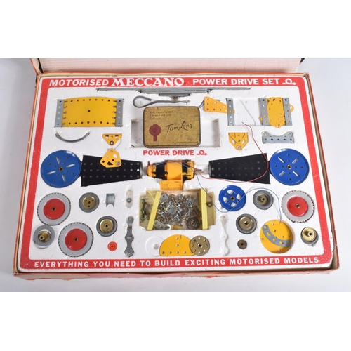 13 - TWO BOXED INCOMPLETE 1960'S MECCANO SETS, Motorised Power Drive Set M and Airport Service Set, No.4,... 