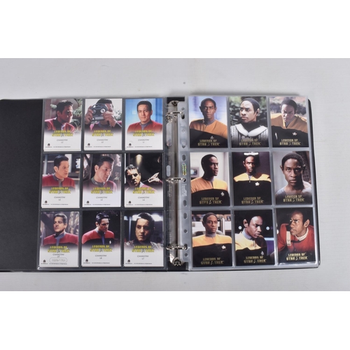 17 - A NICE COLLECTION OF 'LEGENDS OF STAR TREK' RITTENHOUSE PARAMOUNT TRADING CARDS IN TWO PRESENTATION ... 