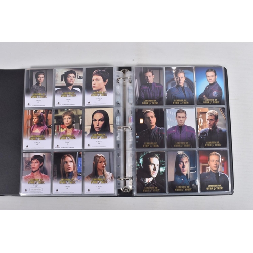 17 - A NICE COLLECTION OF 'LEGENDS OF STAR TREK' RITTENHOUSE PARAMOUNT TRADING CARDS IN TWO PRESENTATION ... 