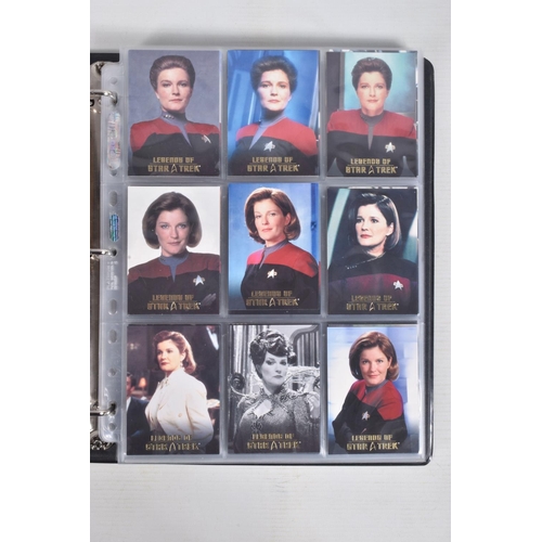 17 - A NICE COLLECTION OF 'LEGENDS OF STAR TREK' RITTENHOUSE PARAMOUNT TRADING CARDS IN TWO PRESENTATION ... 