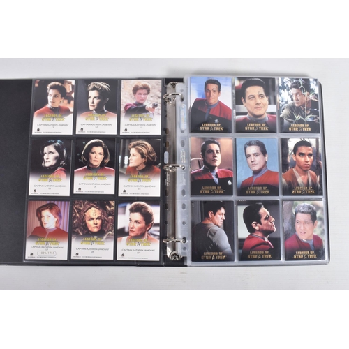 17 - A NICE COLLECTION OF 'LEGENDS OF STAR TREK' RITTENHOUSE PARAMOUNT TRADING CARDS IN TWO PRESENTATION ... 