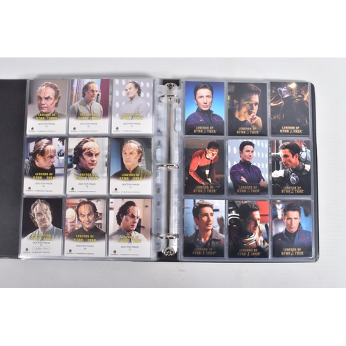 17 - A NICE COLLECTION OF 'LEGENDS OF STAR TREK' RITTENHOUSE PARAMOUNT TRADING CARDS IN TWO PRESENTATION ... 