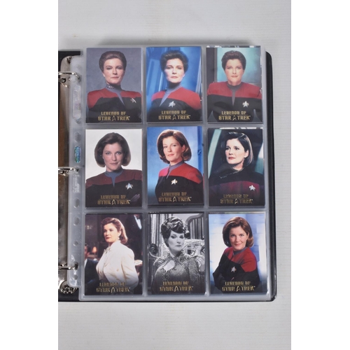 17 - A NICE COLLECTION OF 'LEGENDS OF STAR TREK' RITTENHOUSE PARAMOUNT TRADING CARDS IN TWO PRESENTATION ... 