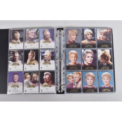 18 - A NICE COLLECTION OF 'LEGENDS OF STAR TREK' RITTENHOUSE PARAMOUNT TRADING CARDS IN TWO PRESENTATION ... 