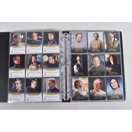 18 - A NICE COLLECTION OF 'LEGENDS OF STAR TREK' RITTENHOUSE PARAMOUNT TRADING CARDS IN TWO PRESENTATION ... 