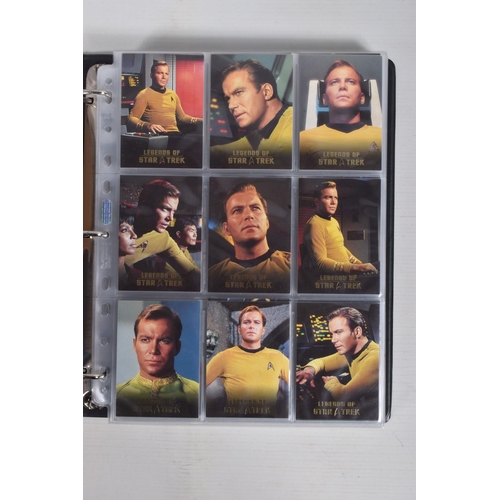 18 - A NICE COLLECTION OF 'LEGENDS OF STAR TREK' RITTENHOUSE PARAMOUNT TRADING CARDS IN TWO PRESENTATION ... 