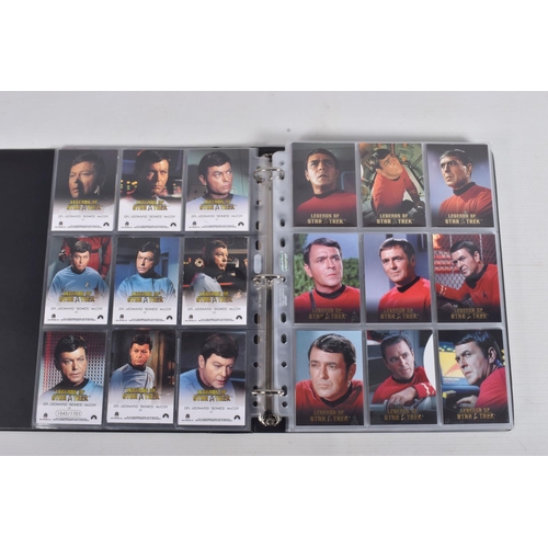 18 - A NICE COLLECTION OF 'LEGENDS OF STAR TREK' RITTENHOUSE PARAMOUNT TRADING CARDS IN TWO PRESENTATION ... 