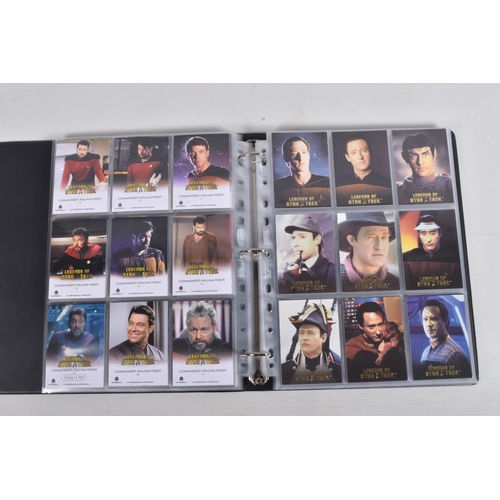 18 - A NICE COLLECTION OF 'LEGENDS OF STAR TREK' RITTENHOUSE PARAMOUNT TRADING CARDS IN TWO PRESENTATION ... 