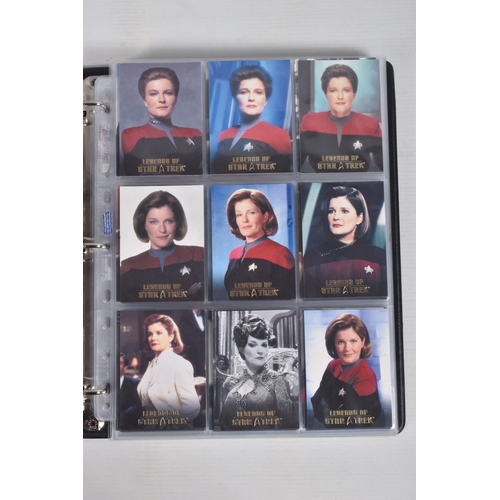 18 - A NICE COLLECTION OF 'LEGENDS OF STAR TREK' RITTENHOUSE PARAMOUNT TRADING CARDS IN TWO PRESENTATION ... 