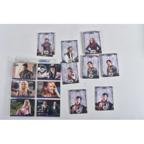 19 - A LARGE COLLECTION RITTENHOUSE XENA WARRIOR PRINCESS BEAUTY & BRAWN TRADING CARDS, includes 1- 68, m... 