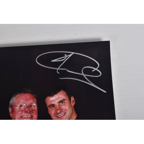 21 - A NUMBER OF SPORTING AUTOGRAPHS, an autograph book signed by various footballers such as Paddy Buckl... 