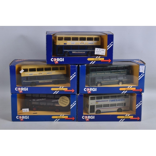 24 - A COLLECTION OF VARIOUS BOXED & UNBOXED DIECAST BUS & COACH MODELS, assorted mainly West Midlands Co... 