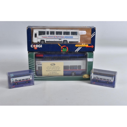 24 - A COLLECTION OF VARIOUS BOXED & UNBOXED DIECAST BUS & COACH MODELS, assorted mainly West Midlands Co... 