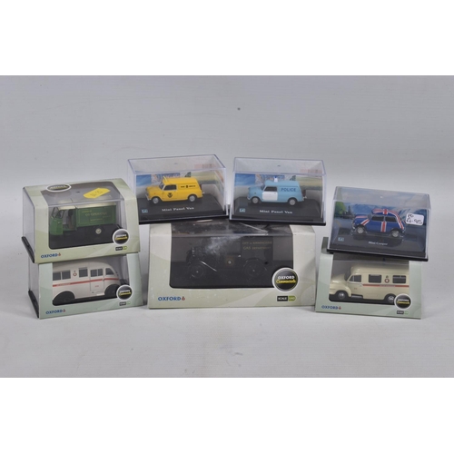 28 - A COLLECTION OF BOXED MODEL VEHICLES AND OO GAUGE MODEL TRAIN WAGONS,  to include 5 boxed train wago... 