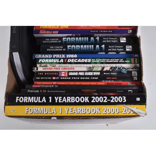 30 - A COLLECTION OF HARDBACK BOOKS RELATING TO FORMULA 1 MOTOR RACING, mainly from the 1980's onwards, a... 