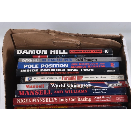 30 - A COLLECTION OF HARDBACK BOOKS RELATING TO FORMULA 1 MOTOR RACING, mainly from the 1980's onwards, a... 