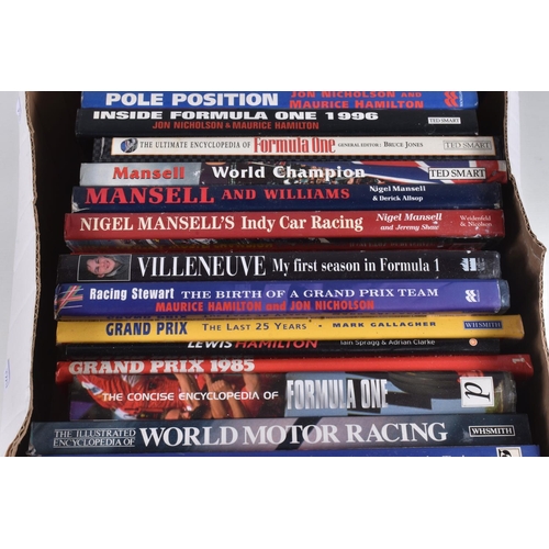 30 - A COLLECTION OF HARDBACK BOOKS RELATING TO FORMULA 1 MOTOR RACING, mainly from the 1980's onwards, a... 