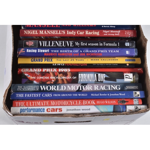 30 - A COLLECTION OF HARDBACK BOOKS RELATING TO FORMULA 1 MOTOR RACING, mainly from the 1980's onwards, a... 