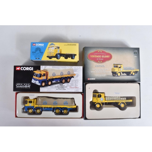 4 - SIX BOXED CORGI 1:50 SCALE DIECAST TRANSPORT MODELS, to include two Corgi Classics, a Foden 4 Wheel ... 