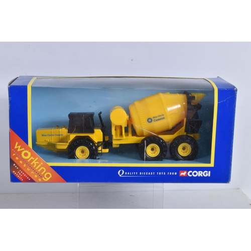 5 - SEVEN BOXED CORGI DIECAST BLUE CIRCLE CEMENT AND TRANSPORT TRUCKS, to include a Limited Edition Buil... 