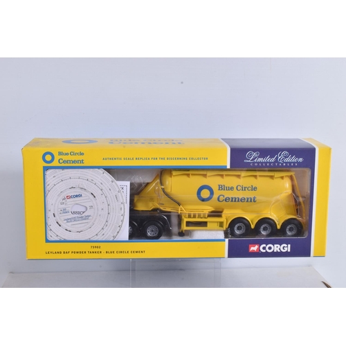 5 - SEVEN BOXED CORGI DIECAST BLUE CIRCLE CEMENT AND TRANSPORT TRUCKS, to include a Limited Edition Buil... 