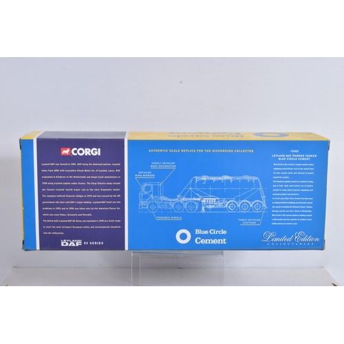 5 - SEVEN BOXED CORGI DIECAST BLUE CIRCLE CEMENT AND TRANSPORT TRUCKS, to include a Limited Edition Buil... 