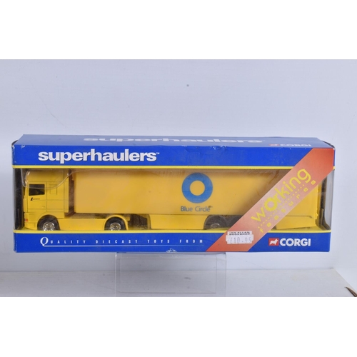 5 - SEVEN BOXED CORGI DIECAST BLUE CIRCLE CEMENT AND TRANSPORT TRUCKS, to include a Limited Edition Buil... 