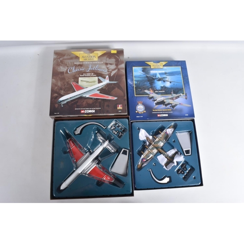 6 - EIGHT BOXED CORGI 'THE AVIATION ARCHIVE' DIECAST MODELS, to include the Avro Lancaster, model no. 47... 