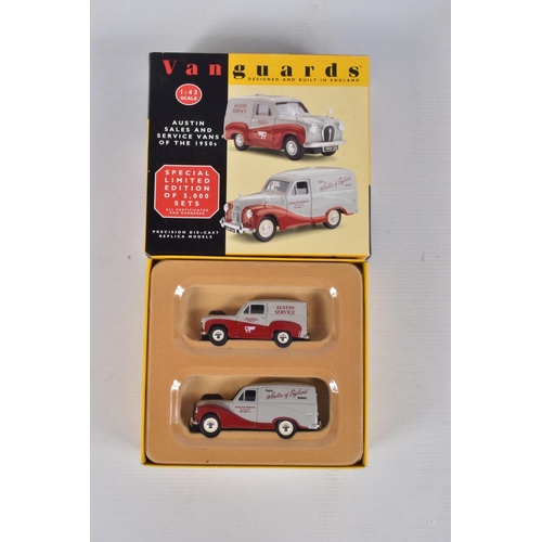 37 - A COLLECTION OF BOXED  DIECAST VANGUARD MODEL TRANSPORT VEHICLES, to include a 1:43 scale 2 Piece Se... 