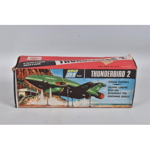 41 - A BOXED JR21 TOYS (J ROSENTHAL) THUNDERBIRD 2, friction drive (working) plastic model, appears compl... 