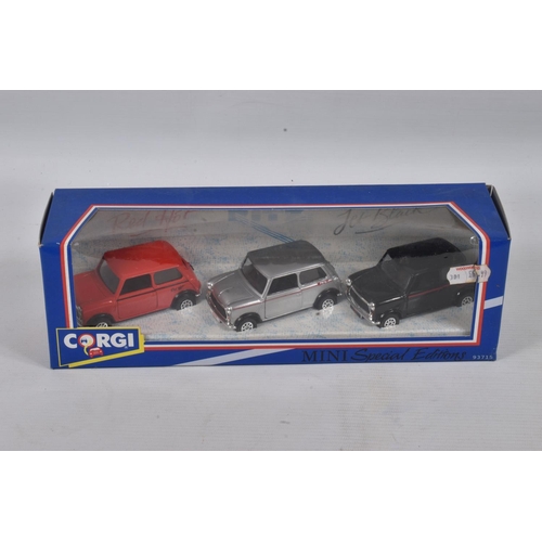 42 - A COLLECTION OF BOXED 1:43 SCALE DIECAST MINI CAR MODELS, to include 9 Corgi Collection Minis model ... 