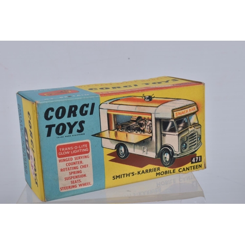 54 - TWO BOXED CORGI TOYS VEHICLES, SMITH'S-KARRIER BANTAM SNACK BAR 'JOE'S DINER', No.471, appears compl... 