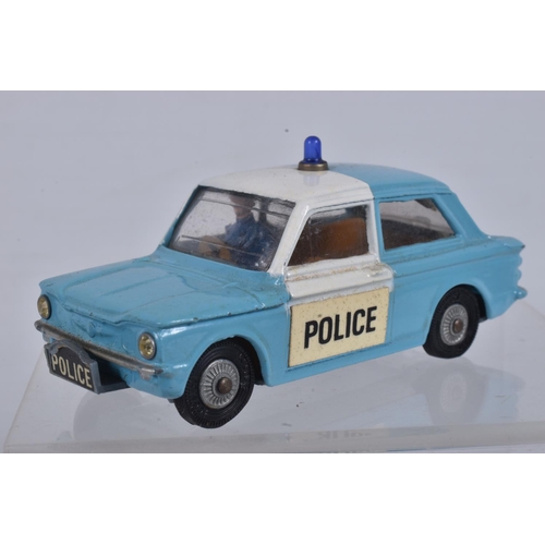 55 - A BOXED CORGI TOYS SUNBEAM IMP POLICE PANDA CAR, No.506, blue and white version, complete with openi... 