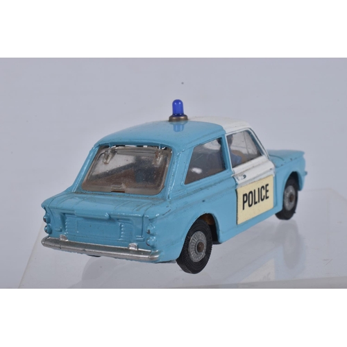 55 - A BOXED CORGI TOYS SUNBEAM IMP POLICE PANDA CAR, No.506, blue and white version, complete with openi... 