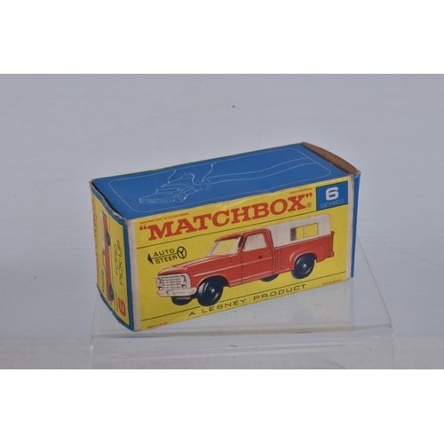 56 - FIVE BOXED MATCHBOX 1-75 SERIES MODELS, all are regular wheels issues, Mercedes Trailer, No.2, Ford ... 