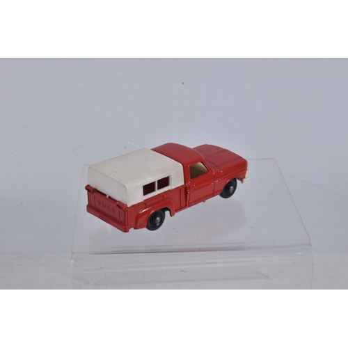 56 - FIVE BOXED MATCHBOX 1-75 SERIES MODELS, all are regular wheels issues, Mercedes Trailer, No.2, Ford ... 