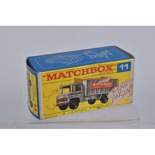 56 - FIVE BOXED MATCHBOX 1-75 SERIES MODELS, all are regular wheels issues, Mercedes Trailer, No.2, Ford ... 