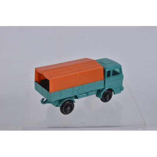 56 - FIVE BOXED MATCHBOX 1-75 SERIES MODELS, all are regular wheels issues, Mercedes Trailer, No.2, Ford ... 